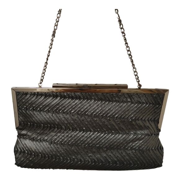 BLACK STYLISH CLUTCH BAG/HANDBAG. - Picture 2 of 11